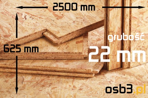  Płyta OSB3 p-w 22mm / 625x2500 mm