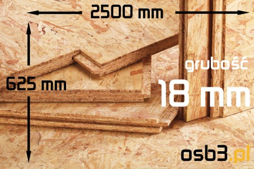 Płyta OSB3 p-w 18mm / 625x2500 mm