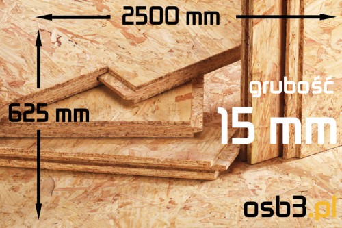 Płyta OSB3 p-w 15mm / 0625x2500 mm