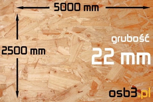 Płyta OSB3 sp 22 mm/ 2500x5000 mm